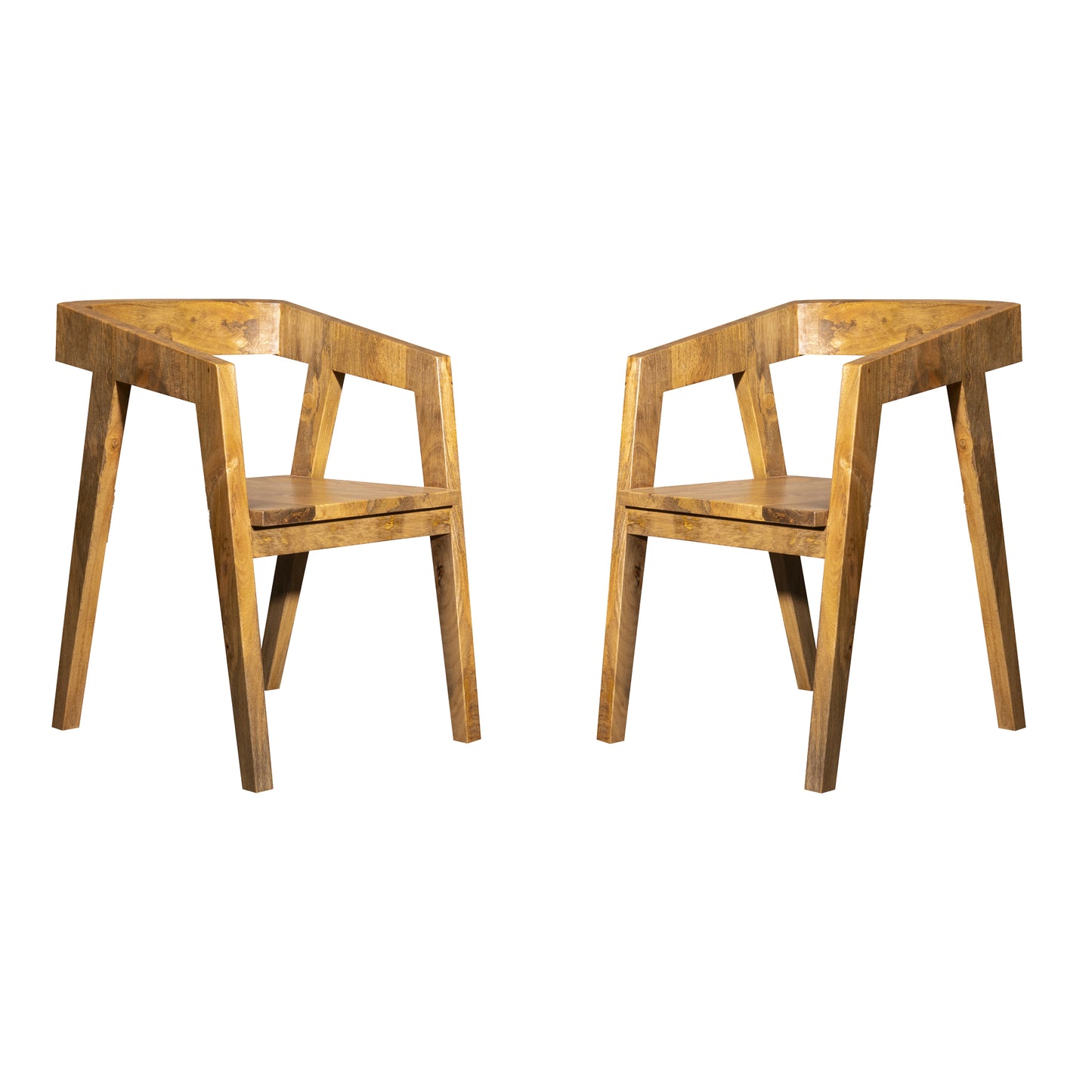 Pine Wood Chair Double