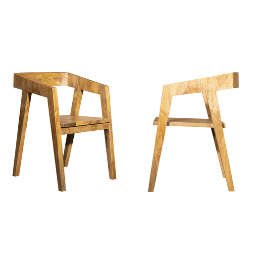 Pine Wood Chair Double