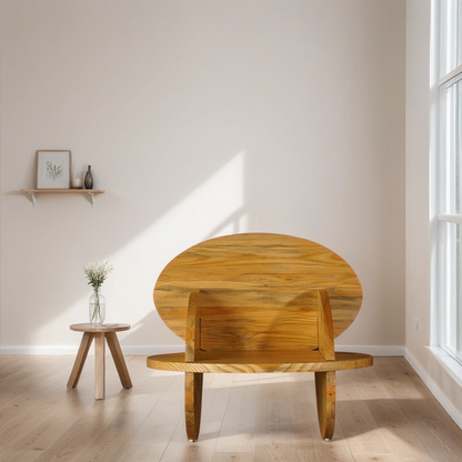 Pine Revolving Chair Natural Finish