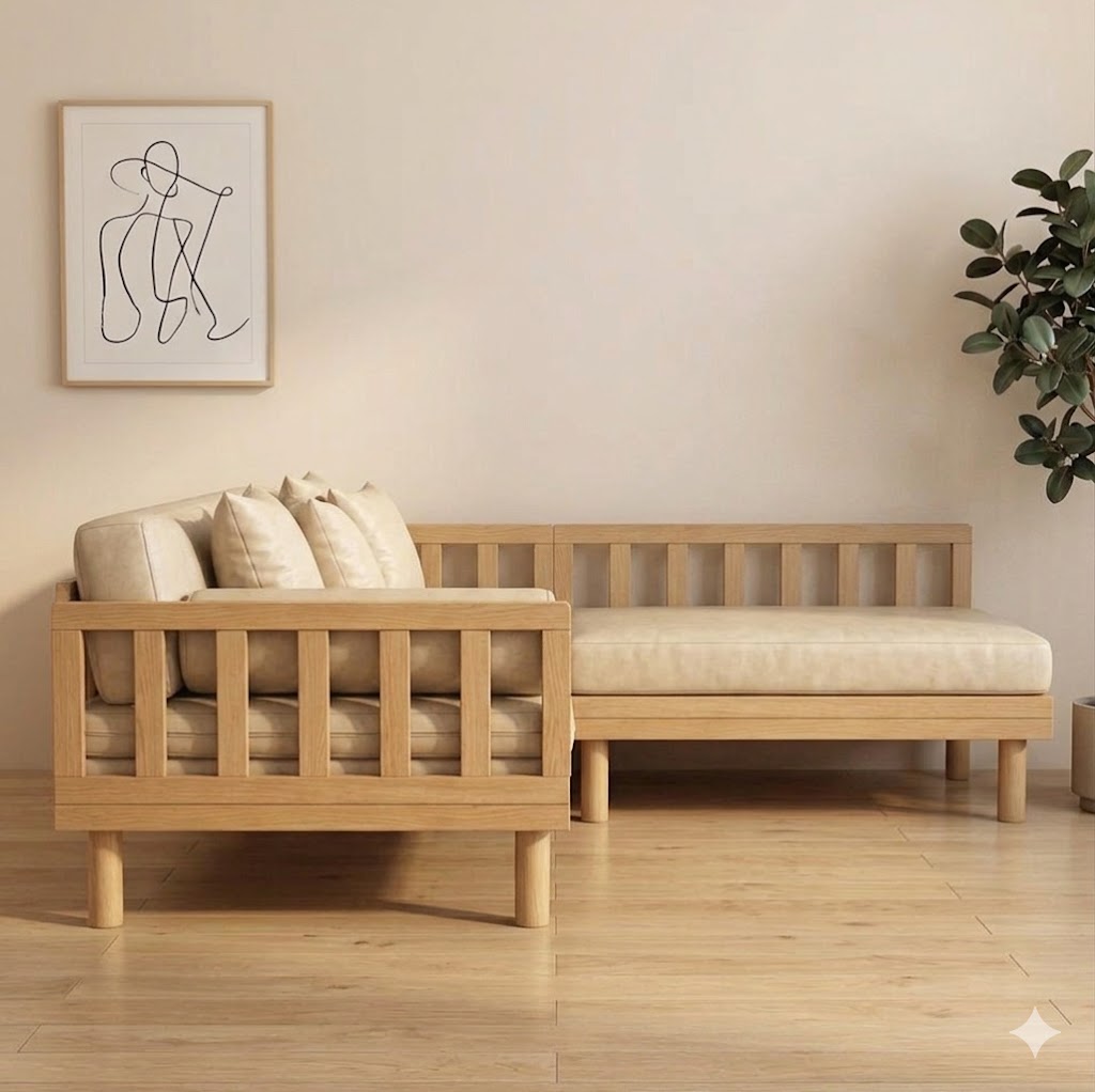 The Kyoto Organic Leather Sofa - Image 4