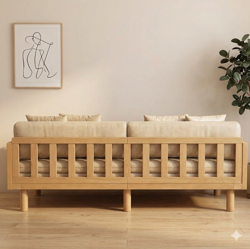The Kyoto Organic Leather Sofa - Image 3