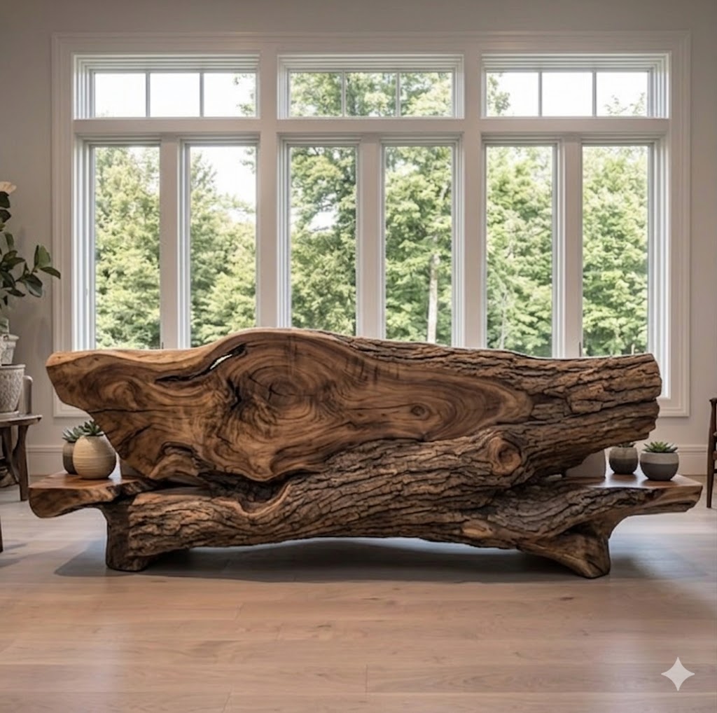 Live-Edge Log Sofa - Image 3