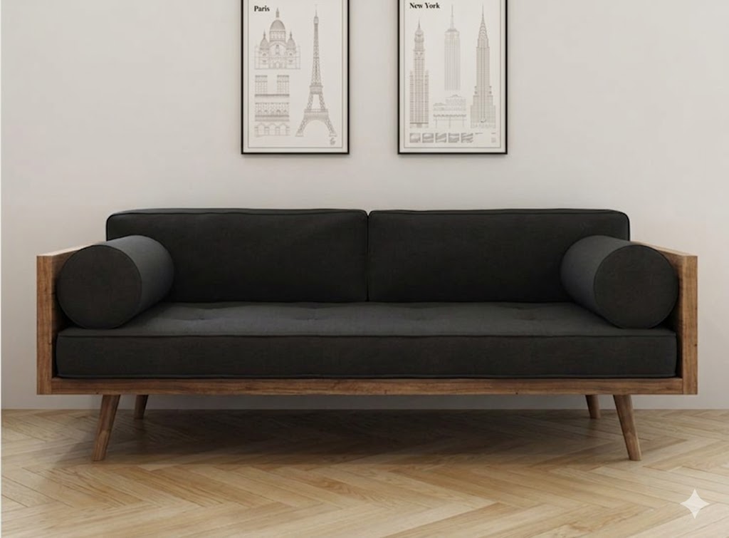 Mid-Century Modern Box Frame Sofa - Image 3