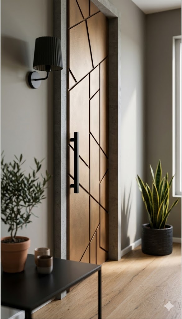Modern Industrial Corten Steel Door - Image 3