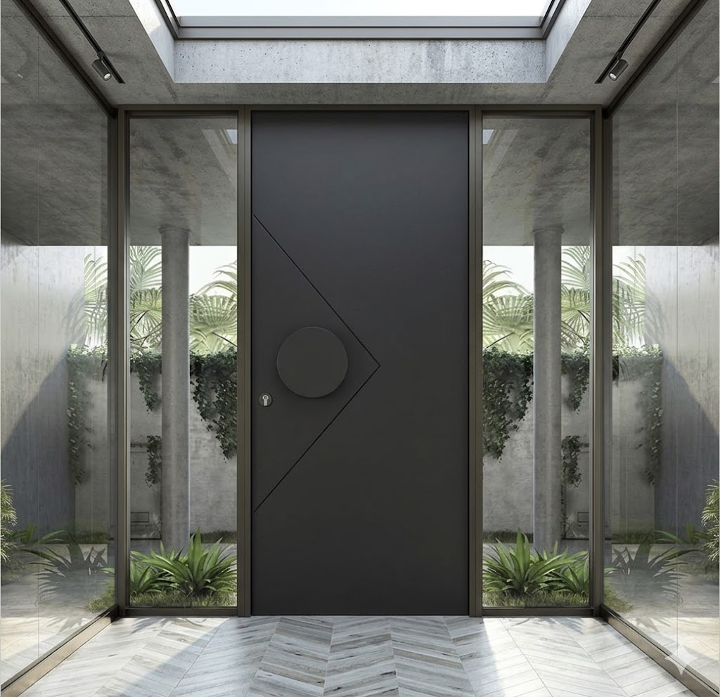 Minimalist Geometric Pivot Door - Image 3
