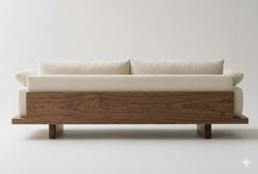 Contemporary Timber Platform Sofa - Image 3