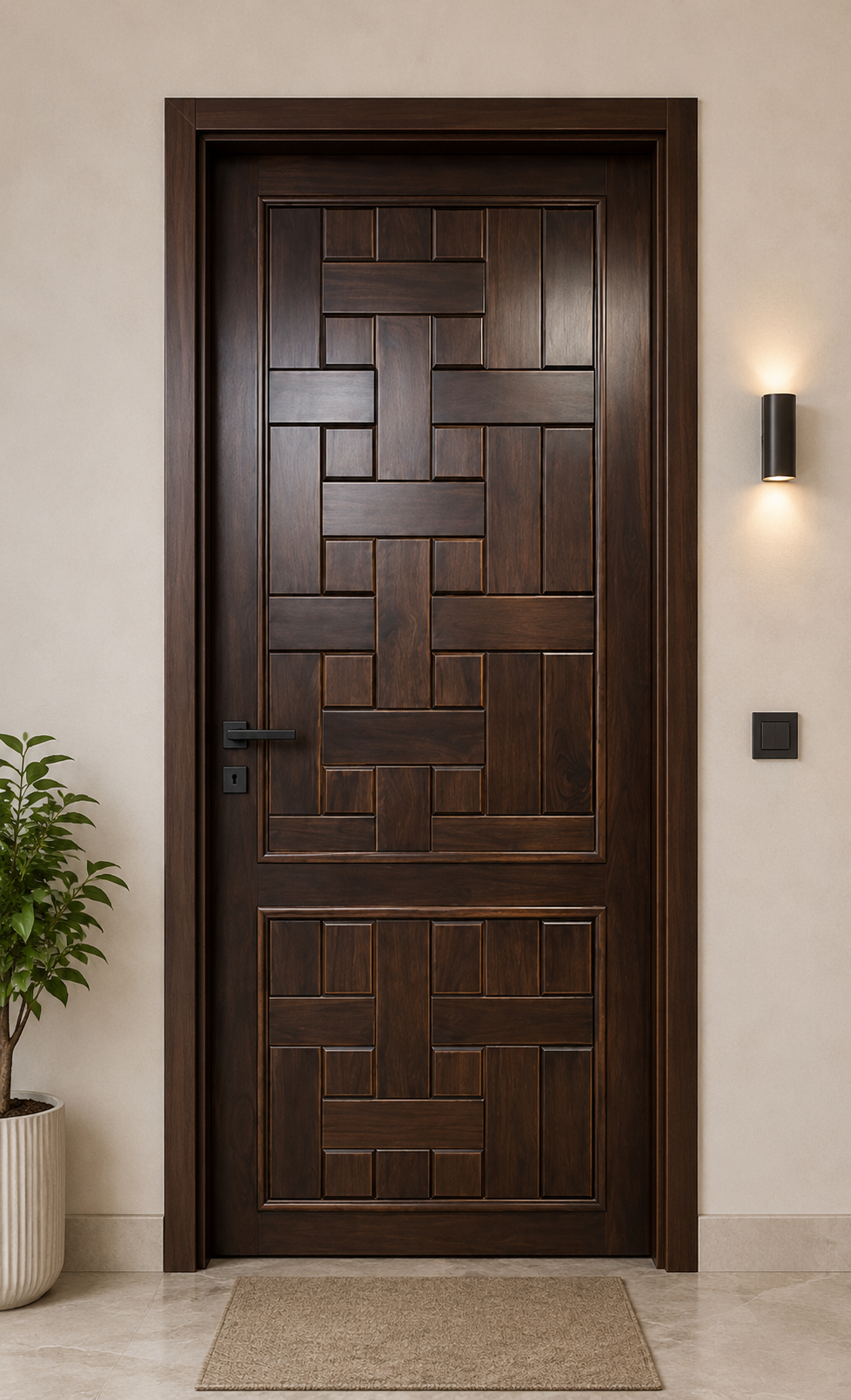 Heritage Mosaic Walnut Door