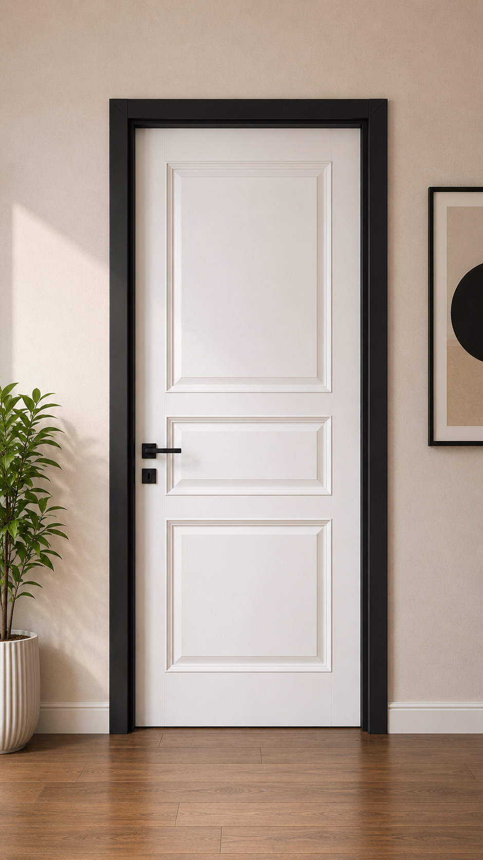 Classic White Panel Designer Door