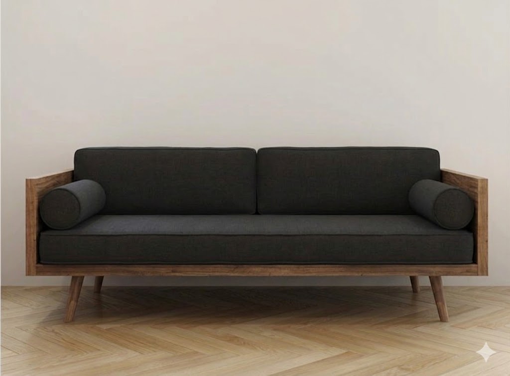 Mid-Century Modern Box Frame Sofa - Image 2