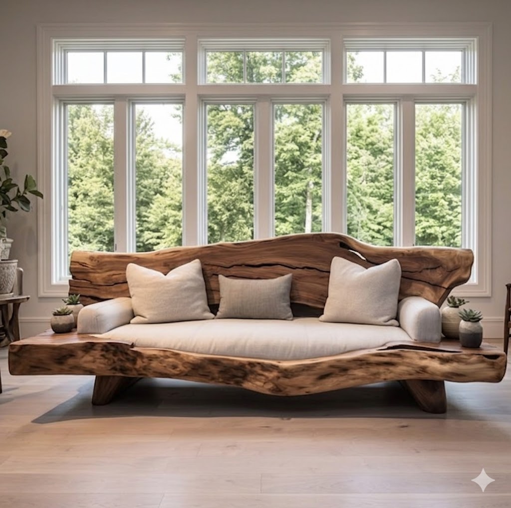 Live-Edge Log Sofa - Image 2