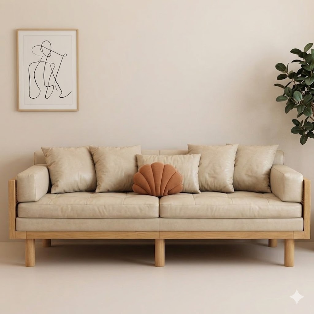 The Kyoto Organic Leather Sofa - Image 2