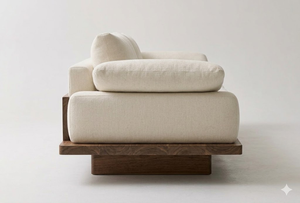 Contemporary Timber Platform Sofa - Image 2